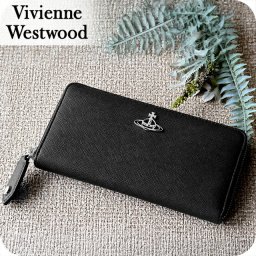 ヴィヴィアン ウエストウッド 長財布 レディース Vivienne Westwood SAFFIANO PLAIN レザーウォレット ロゴ 51050023 S000B N401