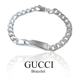 GUCCI グッチ ブレスレット インターロッキングG シルバー 925 シンプル 高級感 ユニセックス メンズ レディース ブランド アクセサリー ギフト プレゼント 彼氏 彼女 サイズ 16cm 17cm 18cm 19cm 20cm 成人 卒業 入学