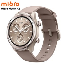 ミブロ A3 Mocha 充電式クォーツ スマートウォッチ ブランド メンズ レディース Bluetooth mibro SP380014-C233 デジタル ベージュ モカ
