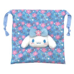 SANRIO　サンリオ　桜着物 ボアフェイス巾着　シナモロール　191687-24　　2024年1月発売　ナカジマコーポレーション