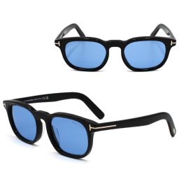 トムフォード サングラス TOM FORD FT1122-D/S 01V 52 サングラス EYEWEAR アジアンフィット メンズ レディース ユニセックス ブラック ブルー