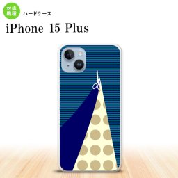 iPhone15 plus iPhone15 plus スマホケース 背面ケース ハードケース はさみ 紺 2023年 9月発売 nk-i15pl-1347
