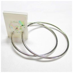 イヤリング 55ｍｍ フープイヤリング パイプ 小学生 中学生 高校生 アクセサリー ノンホール シルバー ゴールド おしゃれ 人気 定番 シンプル わっかイヤリング 誕生日 プレゼント プチギフト アクセ 子供 大人 贈り物 おすすめ お誕生日会 記念品 景品 お返し