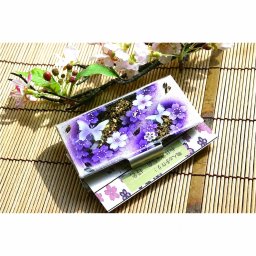 名刺入れ「蹴」和柄 和風 カードケース 夜桜 伝統工芸 職人 手作り 名入れ 記念日 誕生日 ギフト 送料無料 和風 ハンドメイド 立体彩色 螺鈿風 20代 40代 50代 プレゼント お祝い 還暦 退職 卒業