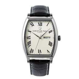 日本正規品 クリスチャンポール 腕時計 手表 メンズ 父の日 誕生日 プレゼント オペラ 革ベルト 仕事用 ブラック 黒 シンプル おしゃれ 結婚祝い 結婚記念日 夫 旦那 男性 同僚 兄 弟 父 記念日 ギフト 成人 卒業 入学