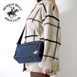 ビバリーヒルズポロクラブ ショルダーバッグ メンズ レディース ブランド ショルダーバッグ Polyester 181283 NA WH バッグ プレゼント 実用的