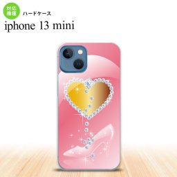 iPhone13mini iPhone13 mini ケース ハードケース ハート ガラスの靴 ピンク  nk-i13m-237