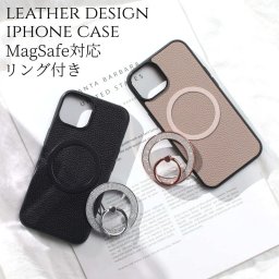 iphone13 ケース リング付き magsafe マグセーフ iphone13mini iphone13Pro iphone13ProMAX マグセーフ対応 レザー スマホリング アイフォン 13 13mini 13pro 13promax カバー magsafe対応 マグネット スタンド 大人可愛い 13ミニ 13プロ iphoneケース きらきら 送料無料