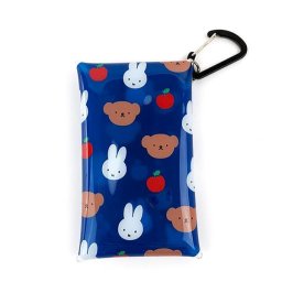ミッフィー miffy クリアマルチケース S ブルー  miffy and boris ポーチ 小物入れ