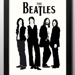 Beatles ビートルズ ロック イギリス A3 サイズ ポスター アート おしゃれ 絵画 インテリア 北欧 イラスト マット紙 艶消し アートパネル 額 フレーム デザイン 壁掛け ギフト 新築祝い ディスプレイ 引越し祝い　新生活　空間デザイン