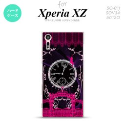【SO01J】【スマホケース/スマホカバー】【エクスペリア XZ 】SO01J スマホケース XPERIA XZ SO-01J カバー エクスペリア XZ  妖精と時計 ゴシックピンク nk-so01j-1251【メール便送料無料】