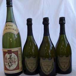 パーティー祝乾杯酒 22人分セット ドンペリニヨン 白 正規輸入品750ml×3本 (100ml×22人分) 麦焼酎 夢のひととき1800ml