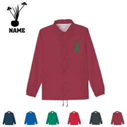 華道部/名入れコーチジャケット 左胸ワンポイントチームウェア ユニフォーム ブルゾン アウター 花道 生花 立花　フラワーアレンジメント