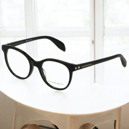 アレキサンダー・マックイーン 眼鏡 レディース ブランド Alexander McQueen AM0131O 001 INT OPT LDY ブラック