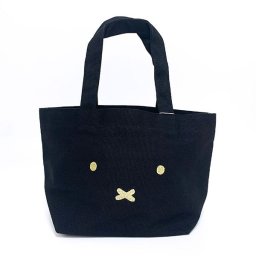 miffy ミッフィー ミニトートバッグ BK モノクロお顔ミッフィー フェイス お買い物バッグ 手提げ ブラック (MCOR)