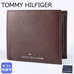 高品質ヨーロッパ輸入モデル トミーヒルフィガー TOMMY HILFIGER 二つ折り財布 小銭入れ付 プレミアム メンズ コニャック AM0AM12762 GB8 COGNAC レザー 折財布 【スペシャルラッピング660円(別売り)】 誕生日 結婚祝い 結婚式 彼氏 息子 夫 男性 財布 高級 父の日 母の日 即日発送 公式サイト取り扱いモデル 高品質