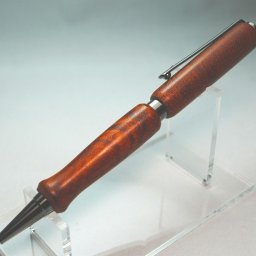 木製ボールペン(カリンコブ) 彫刻 私が作製　名入れサービス!! 【誕生日・入学祝・退職祝・父の日・母の日・贈り物】
