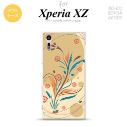 【SO01J】【スマホケース/スマホカバー】【エクスペリア XZ 】SO01J スマホケース XPERIA XZ SO-01J カバー エクスペリア XZ  和柄 ベージュ nk-so01j-tp1228【メール便送料無料】