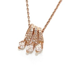 スワロフスキー swarovski ネックレス Dragon & Phoenix 鳳凰の尾 カイトシェイプ 5675826 ペンダント アクセサリー レディース ローズゴールド+ホワイト 海外正規品