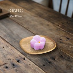 KINTO キントー UNITEA ノンスリップ ソーサー 125×125mm ウィロー[コースター おしゃれ 木製 茶托 木 シンプル ソーサー モダン ナチュラル 北欧 韓国 インテリア 茶たく 天然木 お菓子]