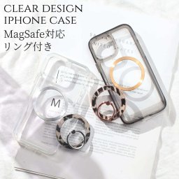 iphone14 ケース リング付き クリア iphone14Pro iphone14Plus iphone14ProMAX MagSafe マグセーフ対応 スマホリング ヒョウ柄 アニマル 大人かわいい アイフォン 14 14pro 14plus 14promax 透明 リング レオパード 14プラス 14プロ スタンド かわいい メタリック 送料無料