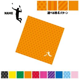 「バドミントン」名入れマルチクロス メガネ拭き 液晶拭き スマホ拭き PC OA ミニタペストリー 敷き物【SPMC】 スポ根魂