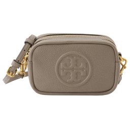 トリーバーチ TORY BURCH バッグ 斜め掛けバッグ ショルダーバッグ ポシェット 55691 082 bbtb00175l ダブルT ロゴ PERRY BOMBE MINI BAG ペリー ボンベ ミニバッグ GRAY HERON グレージュ系