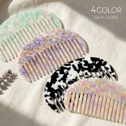 【韓国トレンド感たっぷり♪】 ヘアコーム レディース くし 櫛 携帯用 コンパクト ヘアブラシ ヘアケア マーブルコーム 静電気防止 前髪コーム 軽量 おしゃれ かわいい 持ち運び ポケットコーム トラベルコーム ギフト プレゼント 韓国雑貨