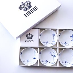 ロイヤルコペンハーゲンROYAL COPENHAGEN ブルーパルメッテ プレート10センチ 5柄セット2500904【御結婚御祝・内祝・新築御祝・還暦御祝・御礼・寿・ギフト包装可能】