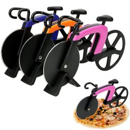 ピザカッター 自転車　ピザ 小 ピザ調理器具　ピザナイフピザ作り道具 お好み焼き　好み焼きカット　送料無料