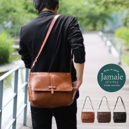 Jamale  ショルダーバッグ メンズ 日本製  本革 牛革 小さめ 軽い ベルト レザー レザーバッグ 革 斜めがけ カメラバッグ 誕生日 プレゼント ギフト (07000075-mens-1r) クリスマス バレンタイン 父の日 祖母 ショルダーバッグ 祖父 定年退職 バレンタイン 成人祝い