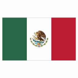 270x155mm メキシコ Mexico 国旗 ステッカー シール National Flag 国 旗 塩ビ製