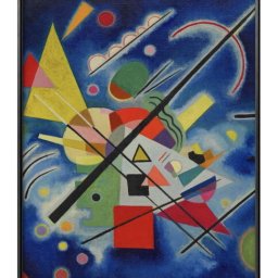 ワシリー カンディンスキー Blue Painting A3 サイズ ポスター アート おしゃれ 絵画 インテリア 北欧 イラスト マット紙 艶消し アートパネル 額 フレーム デザイン 壁掛け ギフト 新築祝い ディスプレイ 引越し祝い　新生活　空間デザイン 