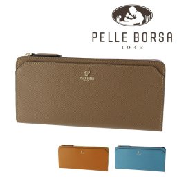 ペレボルサ 財布 長財布 L字ファスナー 薄マチ PELLE BORSA French Calf Goods フレンチカーフグッズ 203301 レディース 送料無料 誕生日プレゼント ギフト ラッピング無料 【正規代理店】