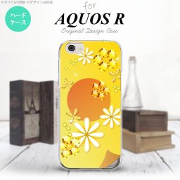 【SH03J】【スマホケース/スマホカバー】【アクオス R】SH03J スマホケース AQUOS R SH-03J カバー アクオス R 花柄・ミックス(E) 黄 nk-sh03j-309【メール便送料無料】
