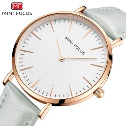 MINIFOCUS  ミニフォーカス 日本製ムーブメント レディース腕時計 女性用 時計  クォーツ ファッション 海外人気 欧米   防水 革ベルト 【SALE】