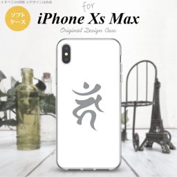 iPhoneXsMax iPhone XS Max スマホケース ソフトケース 梵字 カーン 白 メンズ レディース nk-ixm-tp585