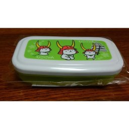 ひこにゃんのランチケース100ml 日本製 グリーン 子猫 弁当箱 刀 手裏剣 彦根城 ポイント消化