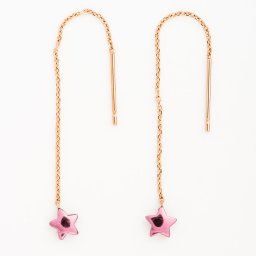 【Cierin Cute】アメリカンピアス【スター】18金 レディース プレゼント 女性 ギフト 記念日 パープルゴールド 紫