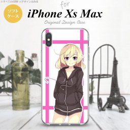 iPhoneXsMax iPhone XS Max スマホケース ソフトケース 女の子 B ピンク メンズ レディース nk-ixm-tp1327