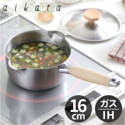 ミルクパン ih対応 通販 日本製 ステンレス ガス火対応 両口鍋 16cm 片手鍋 調理器具 おしゃれ オシャレシンプル ステンレスミルクパン 片手 調理ツール キッチン かわいい ゆでる 茹でる ギフト お祝い ヨシカワ