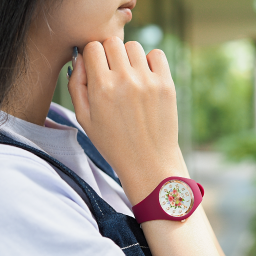 【おしゃれでつけ心地抜群！karendo x ICE watch】karendo限定 ICE flower - アネモネブーケ - スモール -   腕時計 花 サプライズ 上品 プレゼント ギフト かわいい インスタ映え お祝い 記念 誕生日 新社会人 彼女 自分へのご褒美