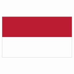 270x155mm インドネシア Indonesia 国旗 ステッカー シール National Flag 国 旗 塩ビ製