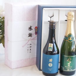 夏の贈り物お中元 感謝の贈り物ボックス 上品な香り南部美人と国産ワインセット(おたる醸造 ナイアガラス白パークリングワインやや甘口(北海道)720ml日本酒南部美人吟醸 (岩手県)720ml