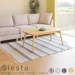 インド製コットンラグ １７０ｃｍ ２３０ｃｍ ラグカーペット シンプル ラグマット インド コットン 絨毯 フロアマット ラグカーペット 敷物 敷き物 廊下 キッチン 台所 玄関 ナチュラル シンプル 北欧