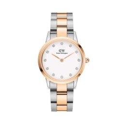 ２年保証 送料無料 新品 Daniel Wellington ダニエル ウェリントン DW 腕時計 32mm Iconic Link LUMINE アイコニック リンク ルミネ DW00100358 DW00600358 レディース  ステンレス スワロフスキー ローズゴールド ホワイト 金 白 クォーツ 電池式