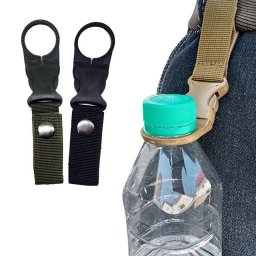 2個セット ペットボトルホルダー ボトルフック 水分補給 ドリンクホルダー アウトドア 軽量