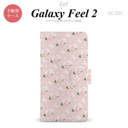 Galaxy Feel 2 手帳型 スマホ ケース カバー ギャラクシー 花柄・バラ（G） ピンク【ギャラクシー フィール 2,Galaxy,Feel,2,docomo,ドコモ,メール便 送料無料】