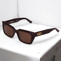 バレンシアガ サングラス メンズ レディース ブランド BALENCIAGA BB0272SA レッドブラウン/ブラウン