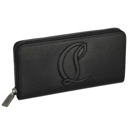 クリスチャンルブタン Christian Louboutin 財布 長財布 ラウンドファスナー長財布 小銭入れ付き 3235083 CM53 BY MY SIDE レディース ブラック+レッド系 本革 レザー